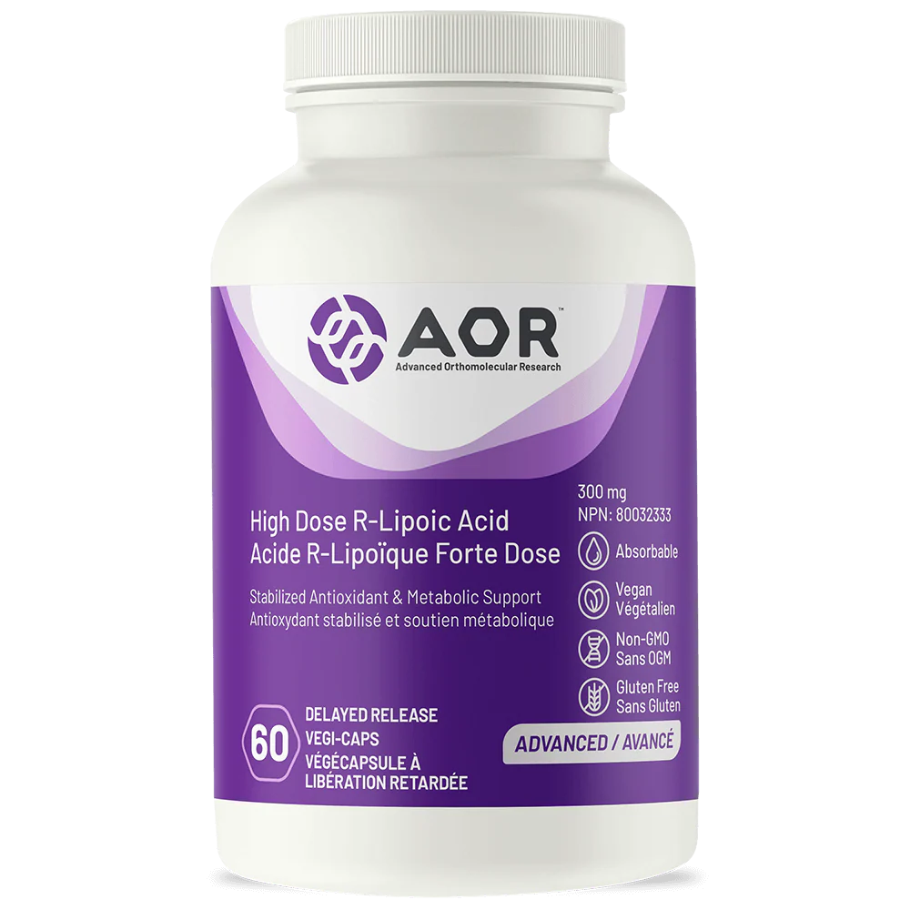 AOR High Dose R-Lipoic Acid 60 VCaps