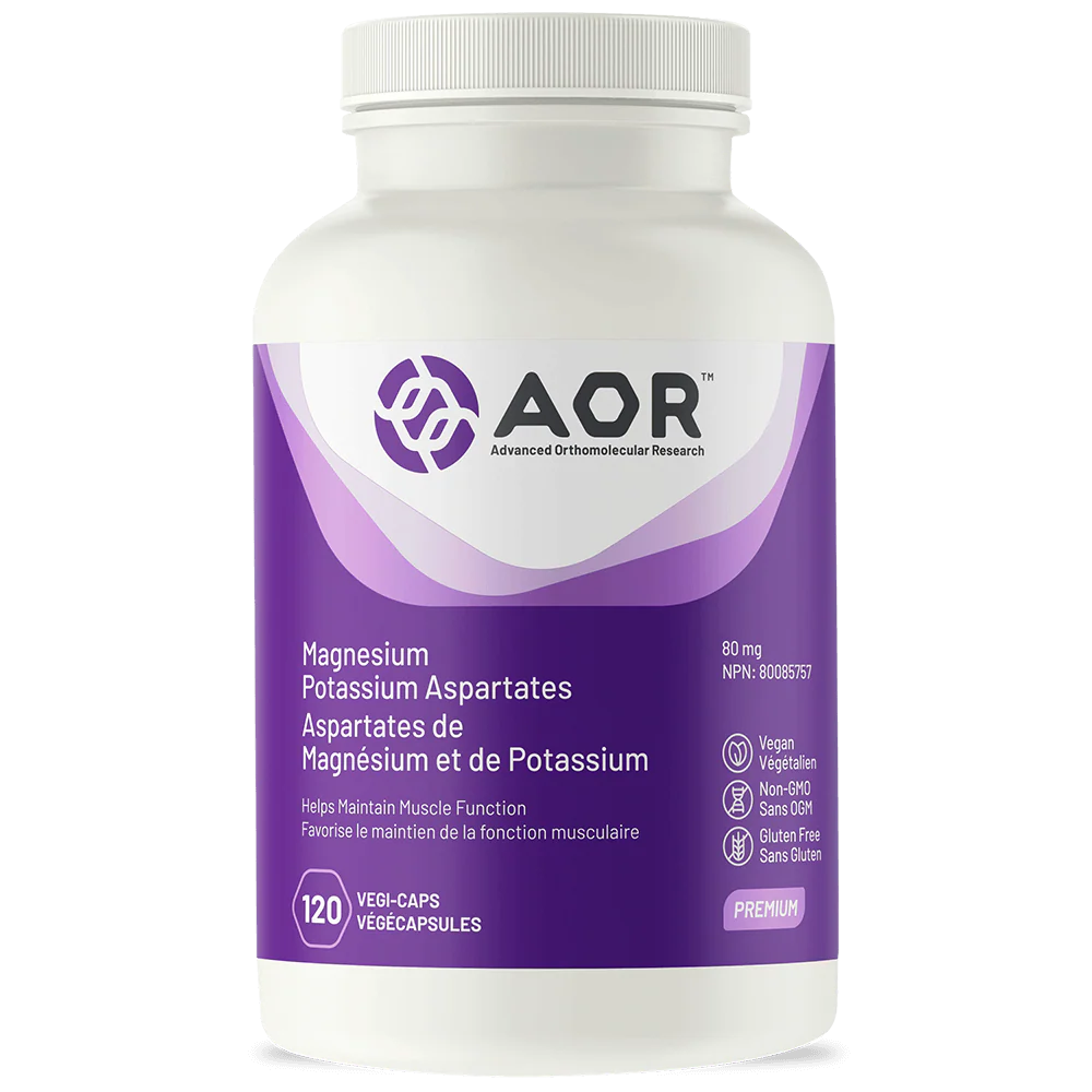 AOR Magnesium Potassium Aspartate 120 VCaps