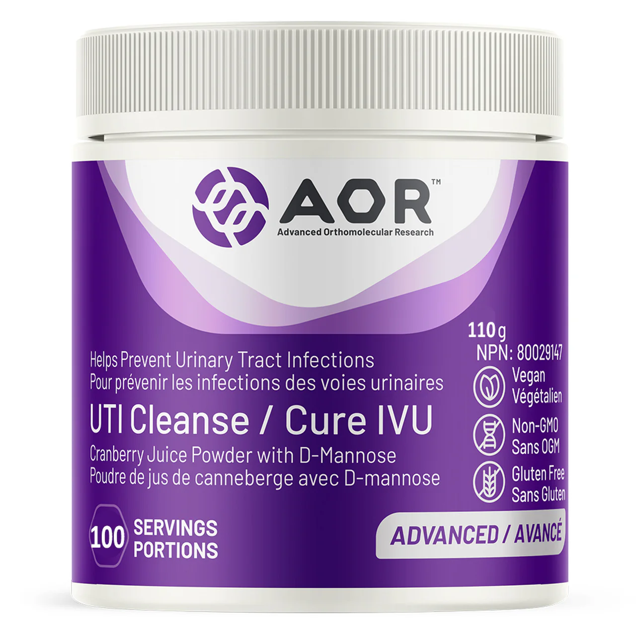 AOR Uti Cleanse Now With Cranberry