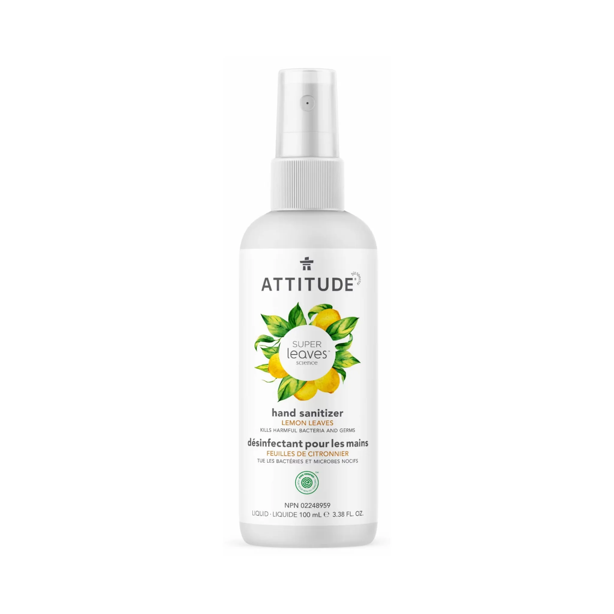 Attitude Hand Sanitizer Lemon Leaves 100 mL