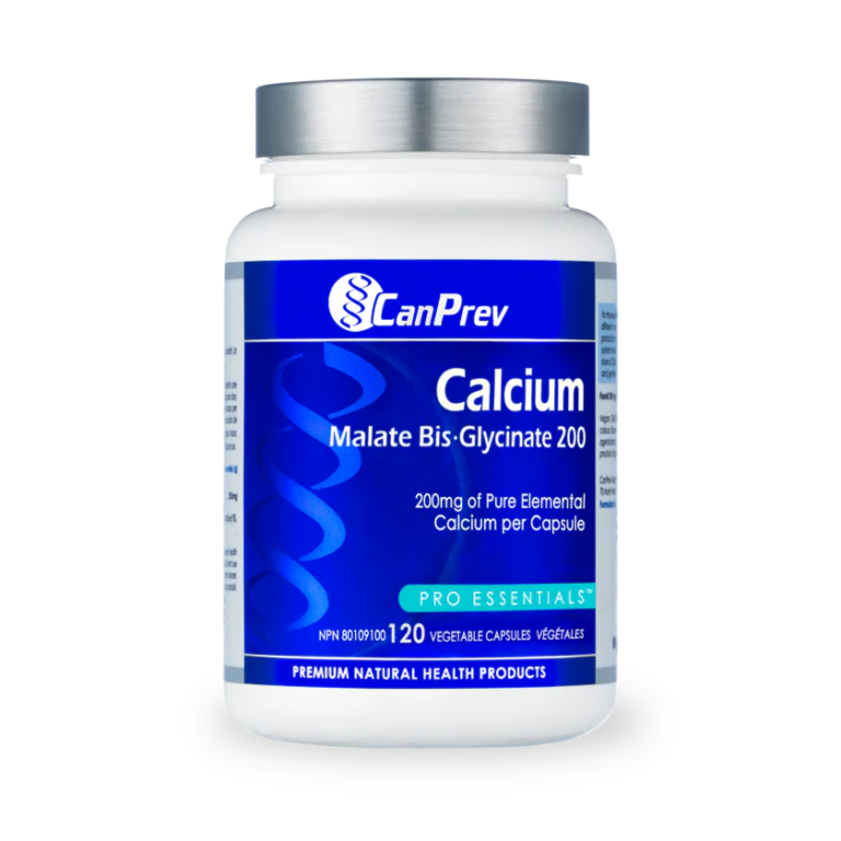 Canprev Calcium Malate Bis-Glycinate 200mg 120vcaps