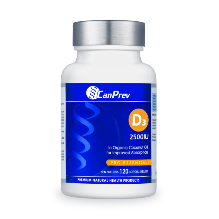 Canprev D3 2500iu Organic Coconut Oil