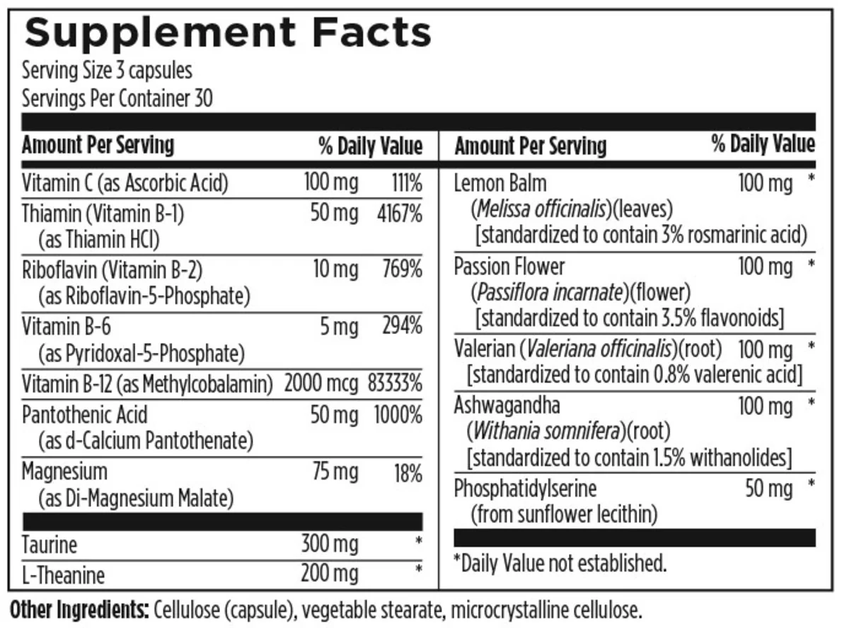 Designs For Health CatecholaCalm 90 Vcaps - Image 2