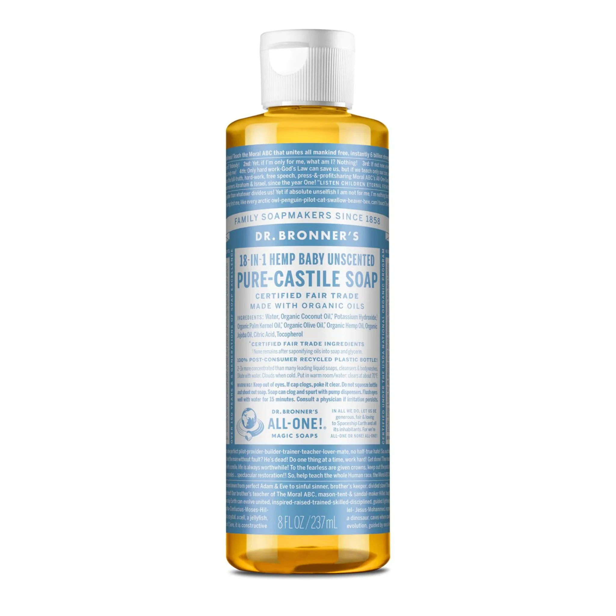 Dr. Bronner's Castile Soap Baby Unscented - Image 3