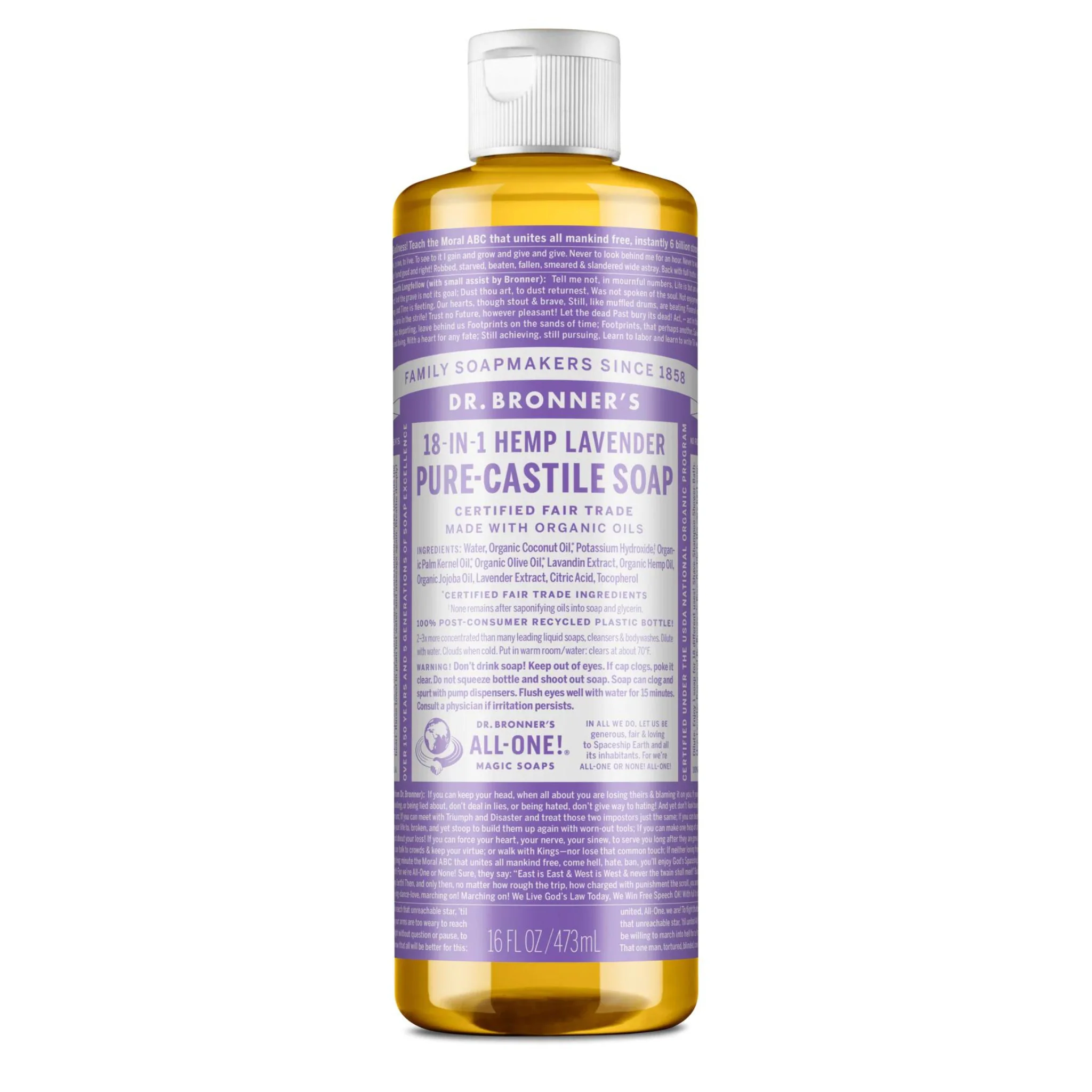 Dr. Bronner's Castile Soap Lavender - Image 3