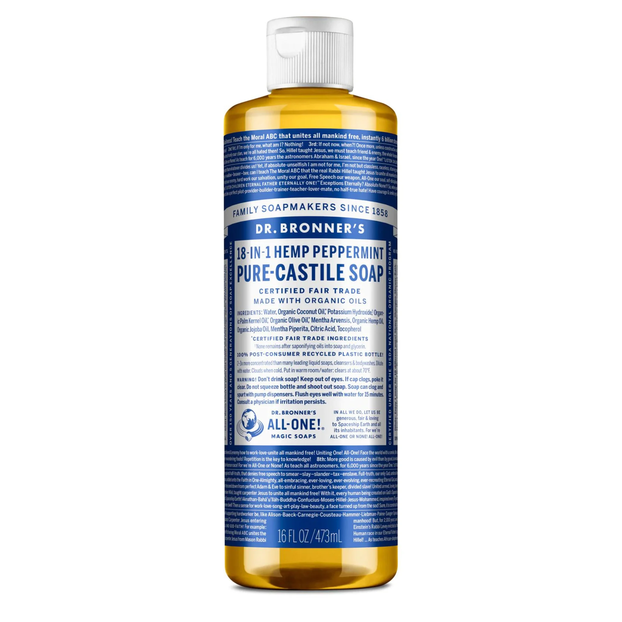 Dr. Bronner's Castile Soap Peppermint - Image 3