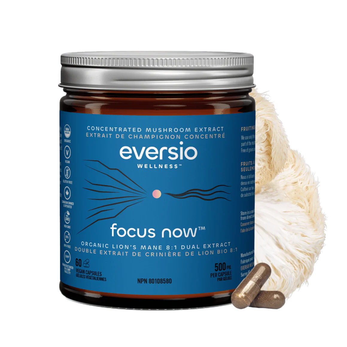 Eversio FOCUS 8:1 Lion's Mane Extract - Image 2