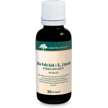 Genestra Bio Folic Acid + B12 Liquid 30ml