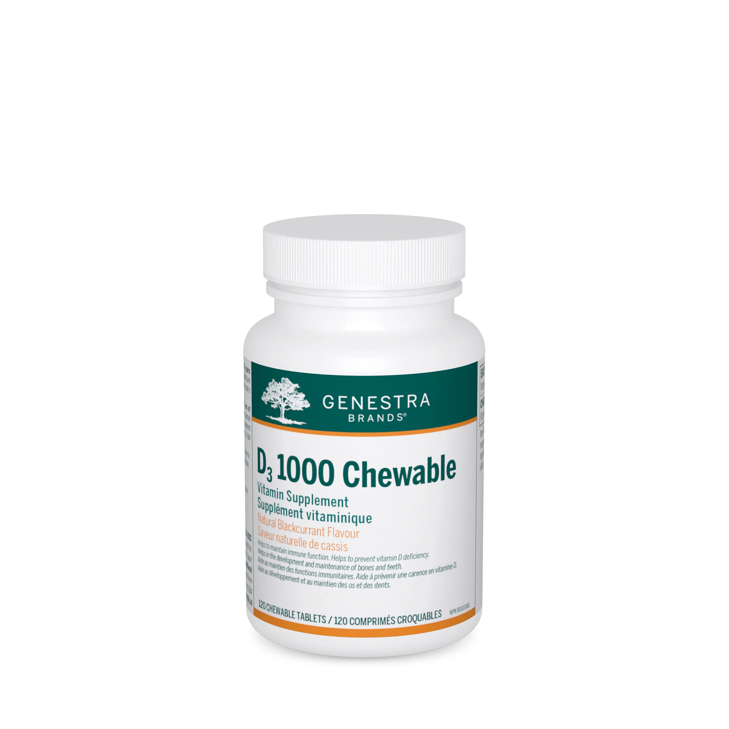 Genestra D3 1000 Chewable 120 Tabs