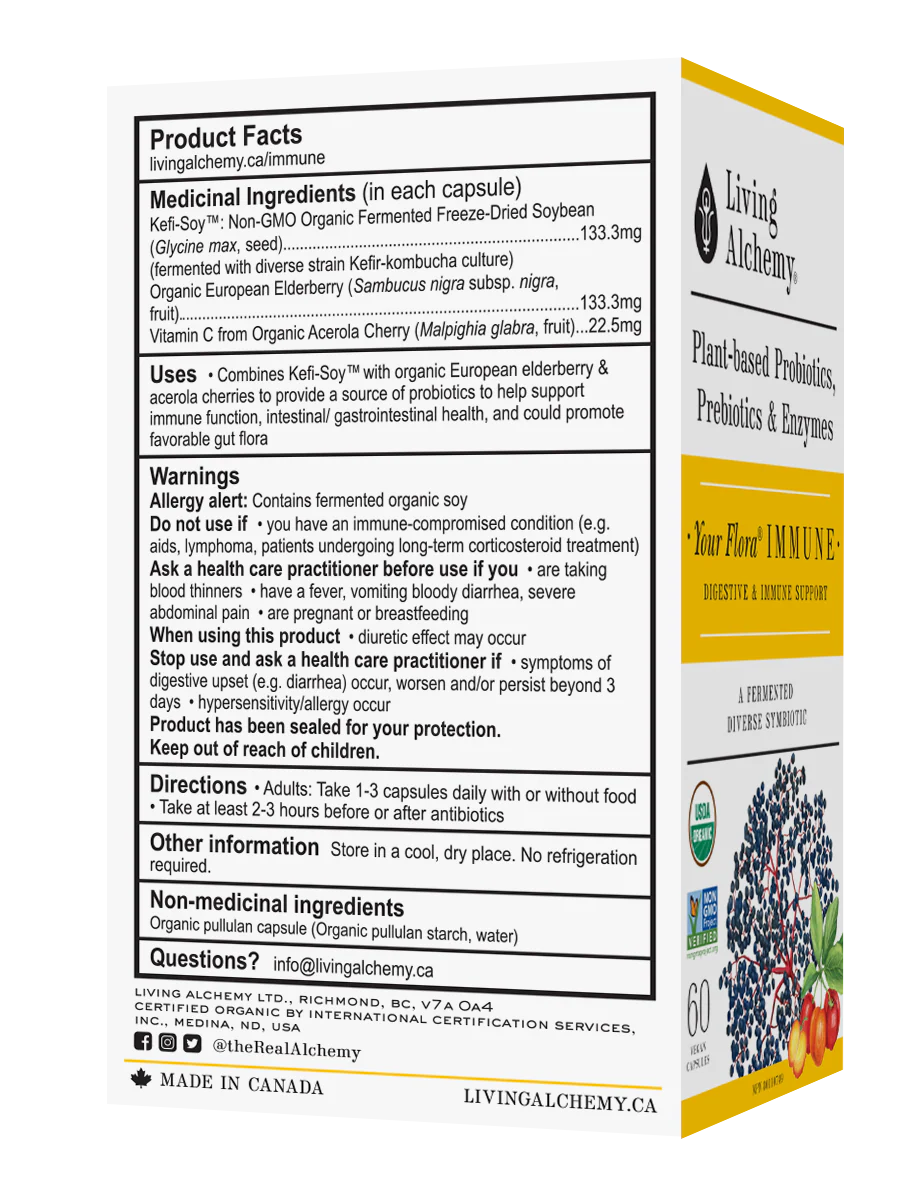 Living Alchemy Your Flora Immune 60 VCaps - Image 2