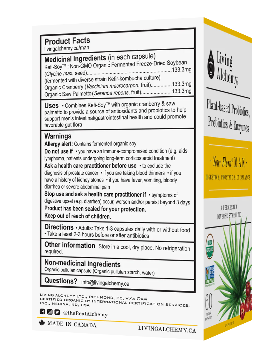 Living Alchemy Your Flora Man 60 VCaps - Image 2