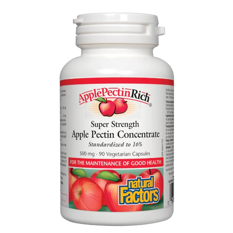Natural Factors Apple Pectin Concentrate Super Strength 90 VCaps