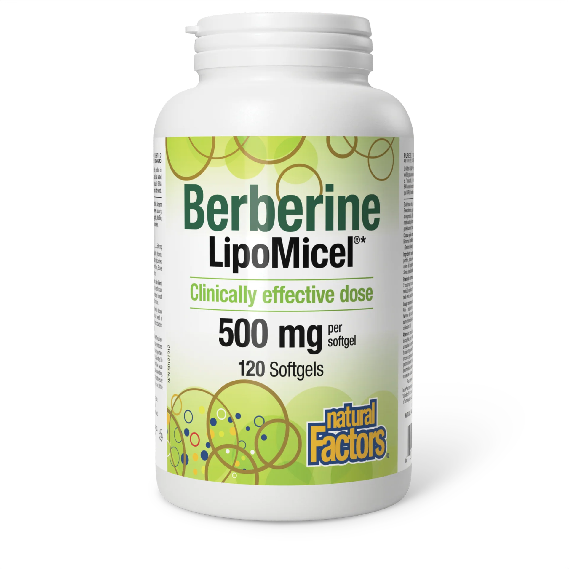 Natural Factors Berberine LipoMicel 500mg - Image 2