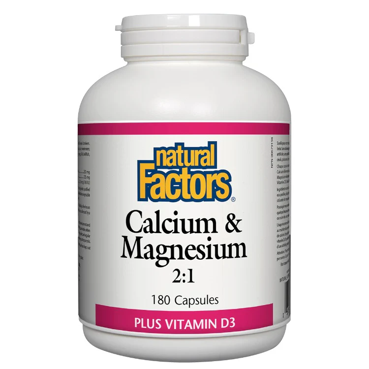 Natural Factors Calcium & Magnesium 2:1 180Caps