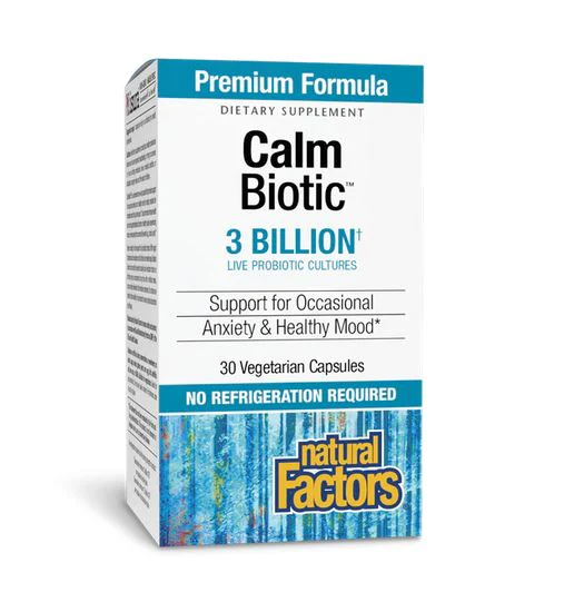 Natural Factors Calm Biotic 3 Billion 30 Veggiecaps