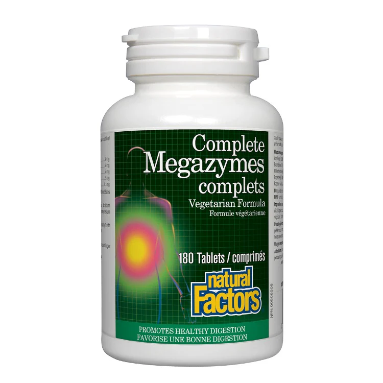 Natural Factors Complete Megazymes Vegetarian 180 Tabs