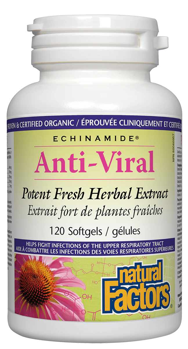 Natural Factors Echinamide Anti-Viral Herbal Softgels - 120sgs - Image 2