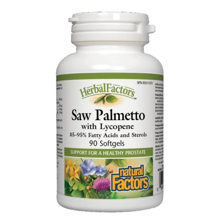 Natural Factors Herbal Factors Saw Palmetto With Lycopene 90 Sgs
