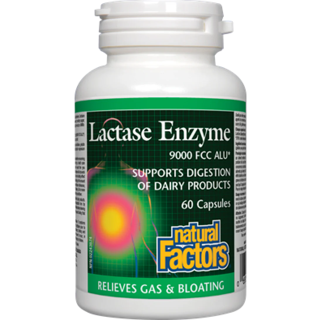 Natural Factors Lactase Enzyme 60 Caps