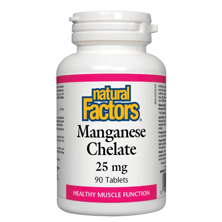 Natural Factors Manganese Chelate 90 Caps