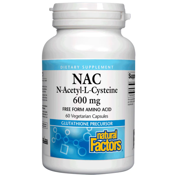 Natural Factors N-Acetyl-L-Cysteine 600mg 60 VCaps