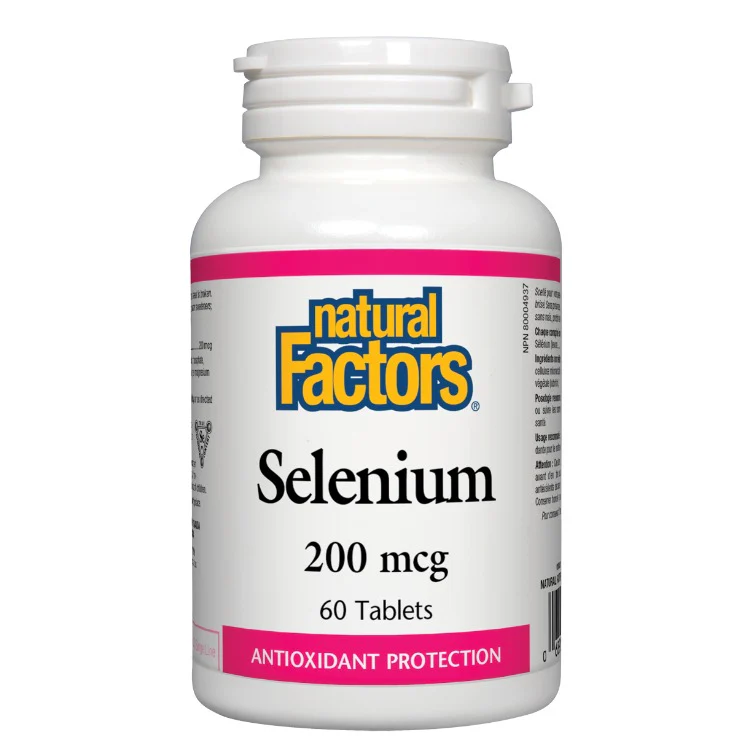 Natural Factors Selenium 200mcg 60 Tabs