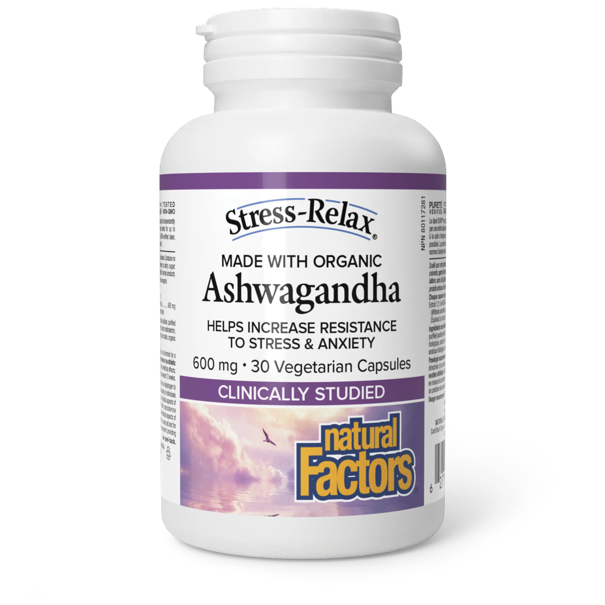 Natural Factors Stress-Relax Ashwagandha 600mg 30vcaps