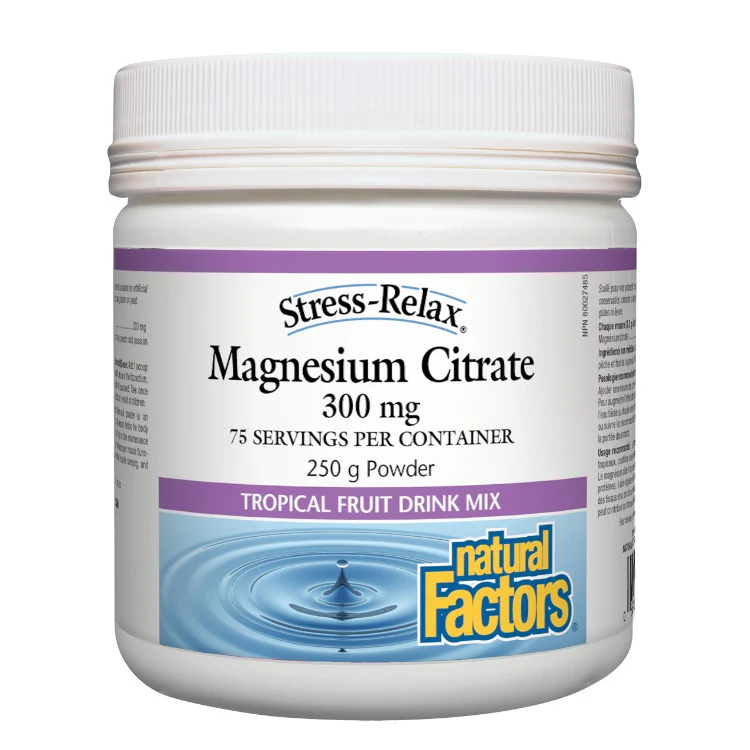Natural Factors Stress-Relax Magnesium Citrate 250g - Image 2