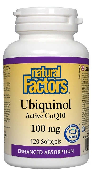 Natural Factors Ubiquinol Active COQ10 100mg - Image 2