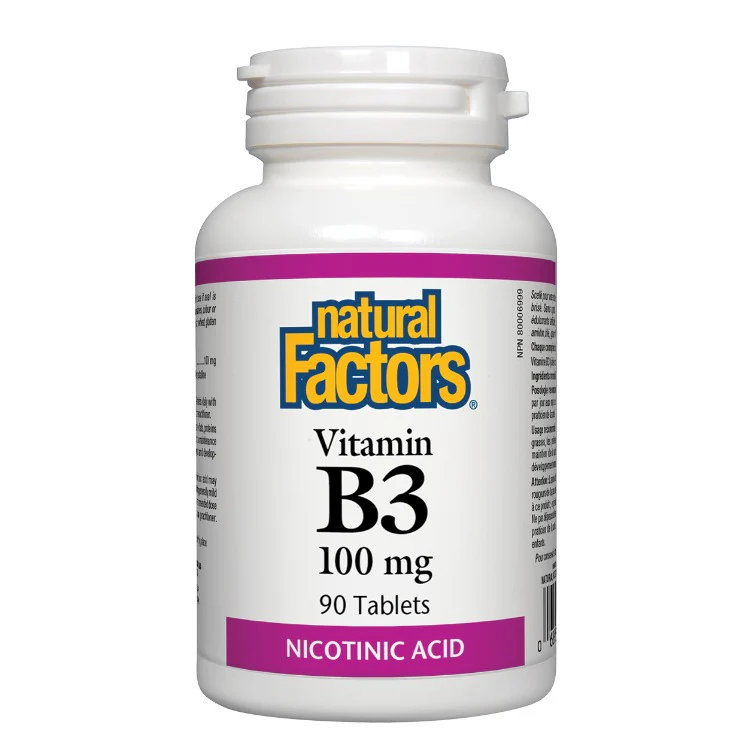 Natural Factors Vitamin B3 90 Tabs