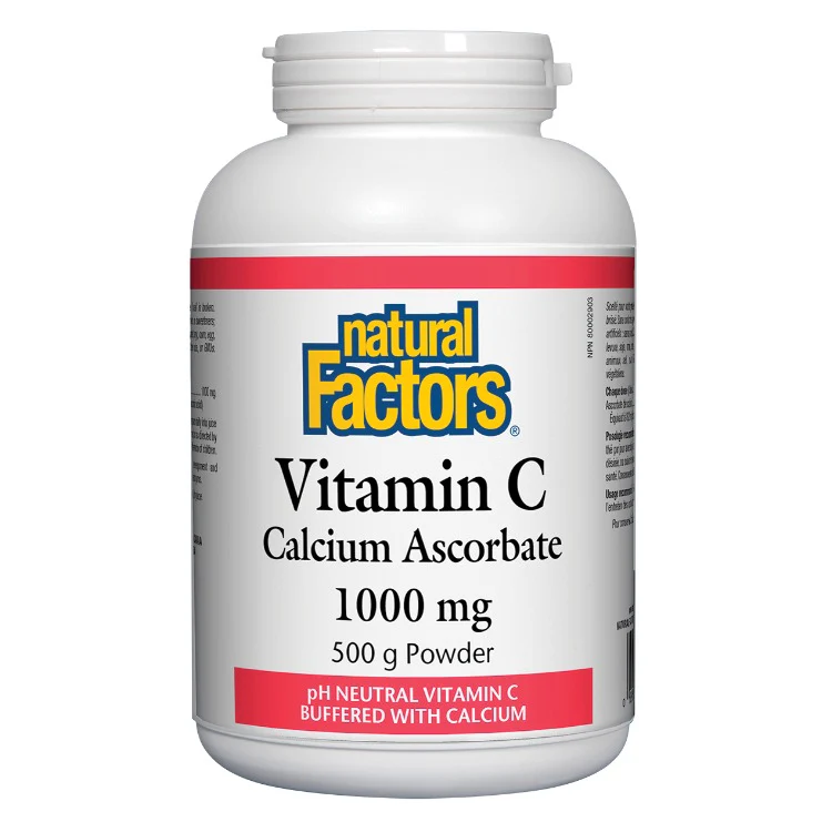 Natural Factors Vitamin C 1000mg With Calcium Ascorbate 500g