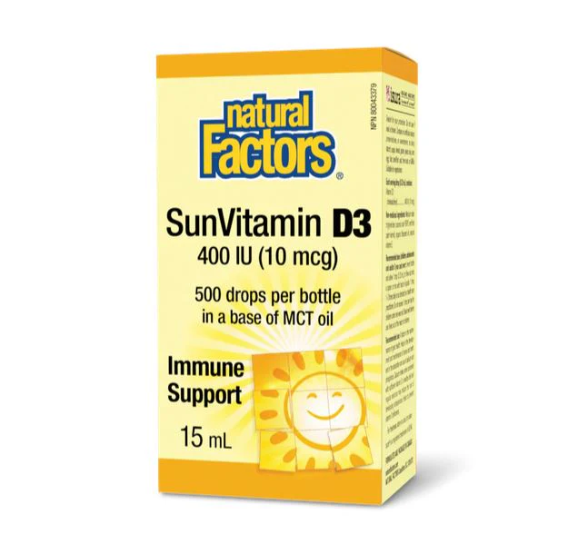 Natural Factors Vitamin D3 15ml - Image 2