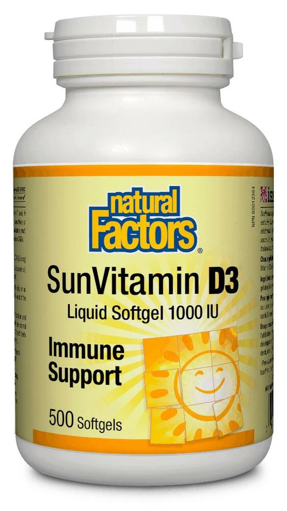 Natural Factors Vitamin D3 Softgels - Image 2