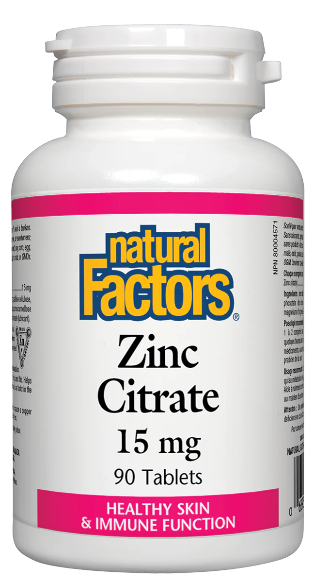 Natural Factors Zinc Chelate 90 Tabs - Image 2