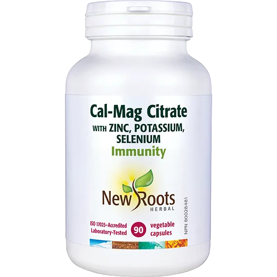 New Roots Cal-Mag Citrate With Zinc, Potassium, Selenium - Image 2