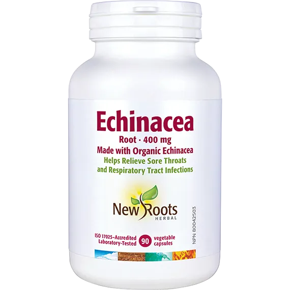 New Roots Echinacea Root 400mg 90capsules