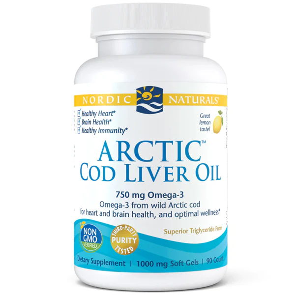 Nordic Naturals Arctic Cod Liver Oil Lemon 90sgs