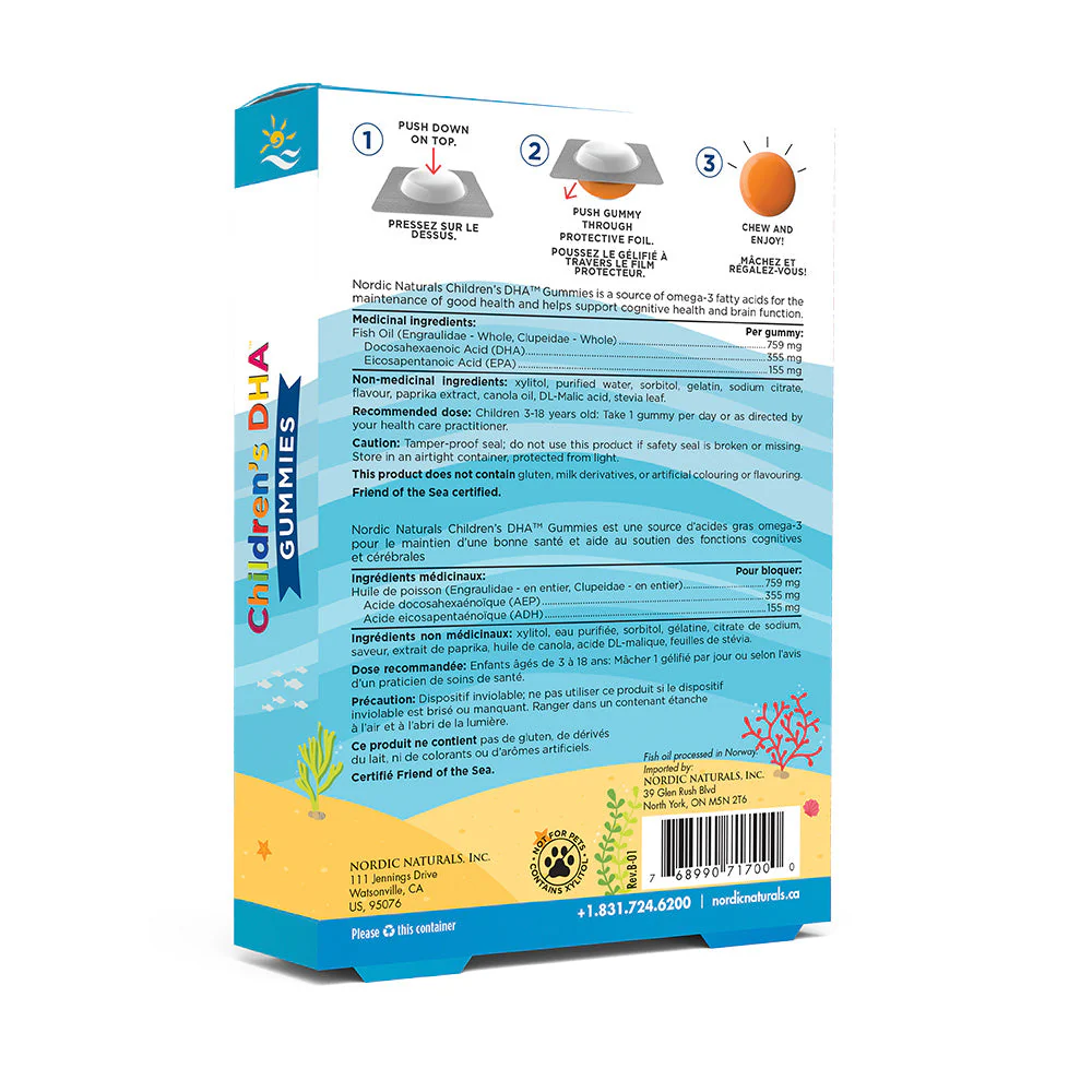 Nordic Naturals Children's DHA Gummies 30 Count - Image 2