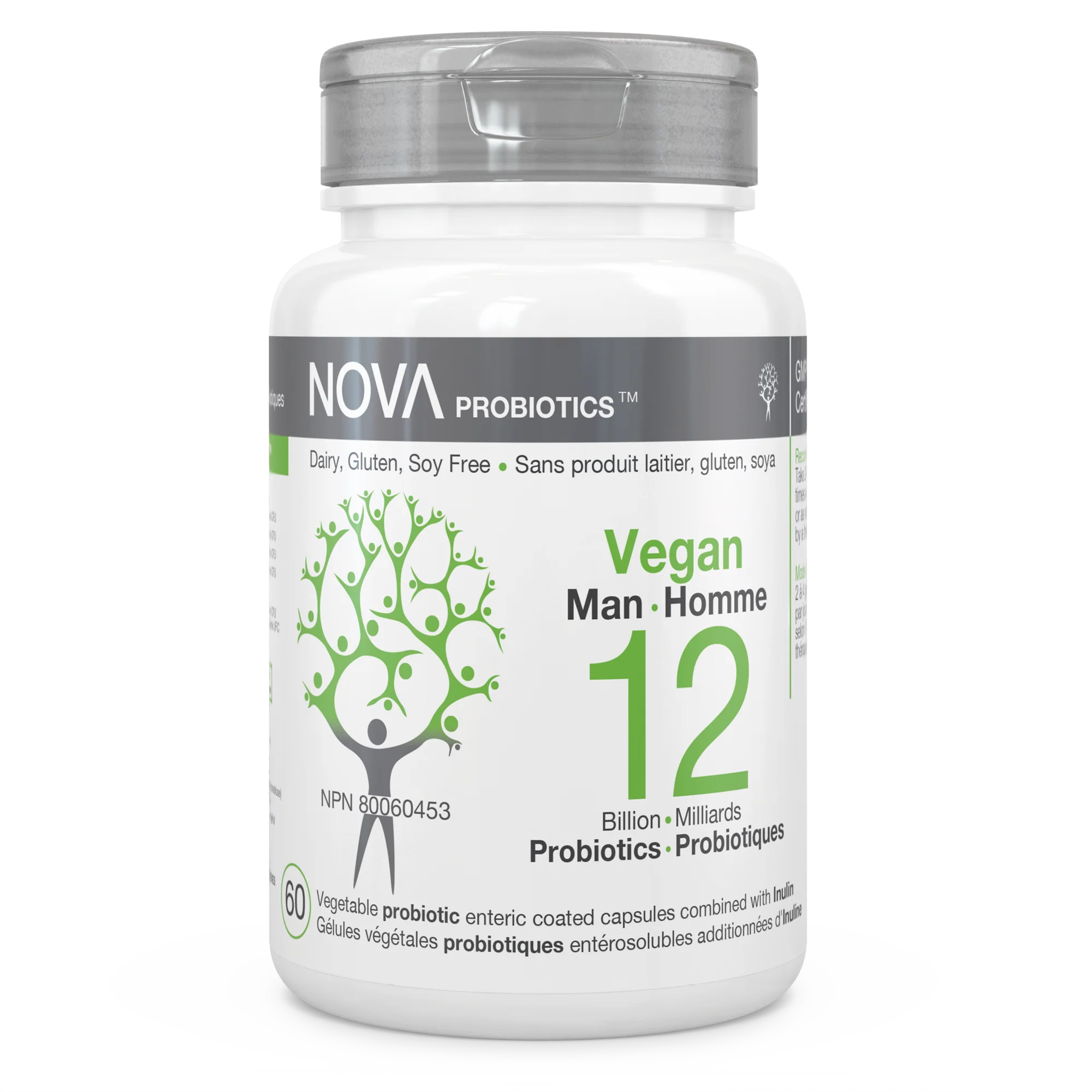 Nova Vegan Probiotics Man 12B 60 VCaps