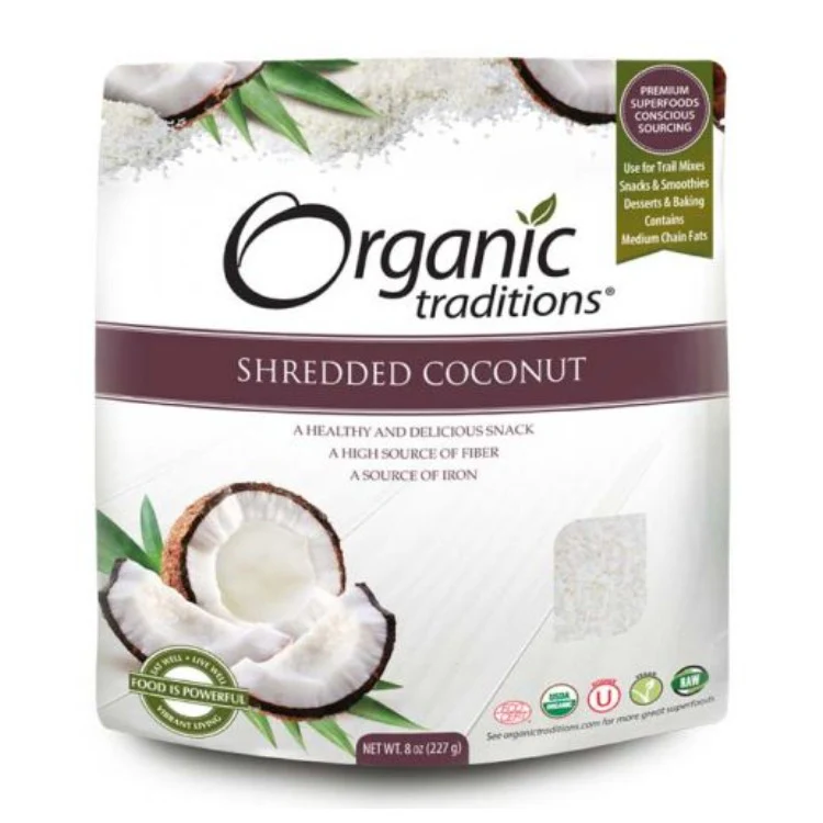 Organic Traditions Shredded Coconut 190g