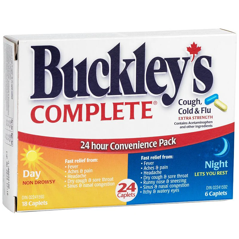 OTC Buckley's Complete Cough Cold & Flu 24 Caps