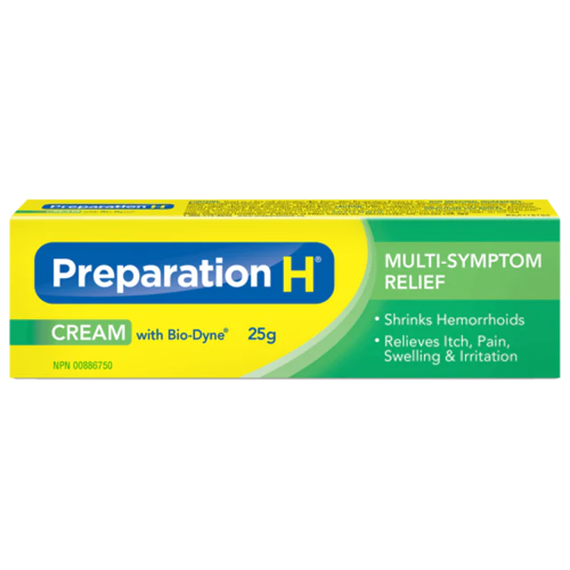 OTC Preparation H Relief Cream with Bio-Dyne 25 g