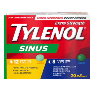 OTC Tylenol Sinus Day & Night 20 Tabs