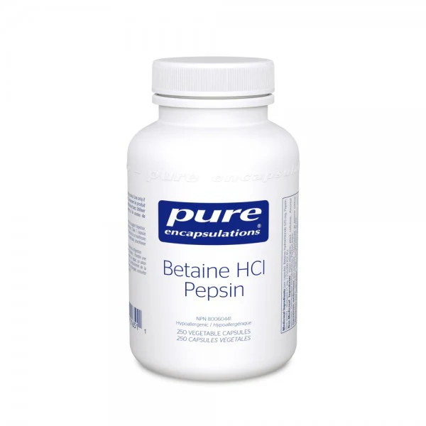 Pure Encapsulations Betaine HCI Pepsin 250 VCaps