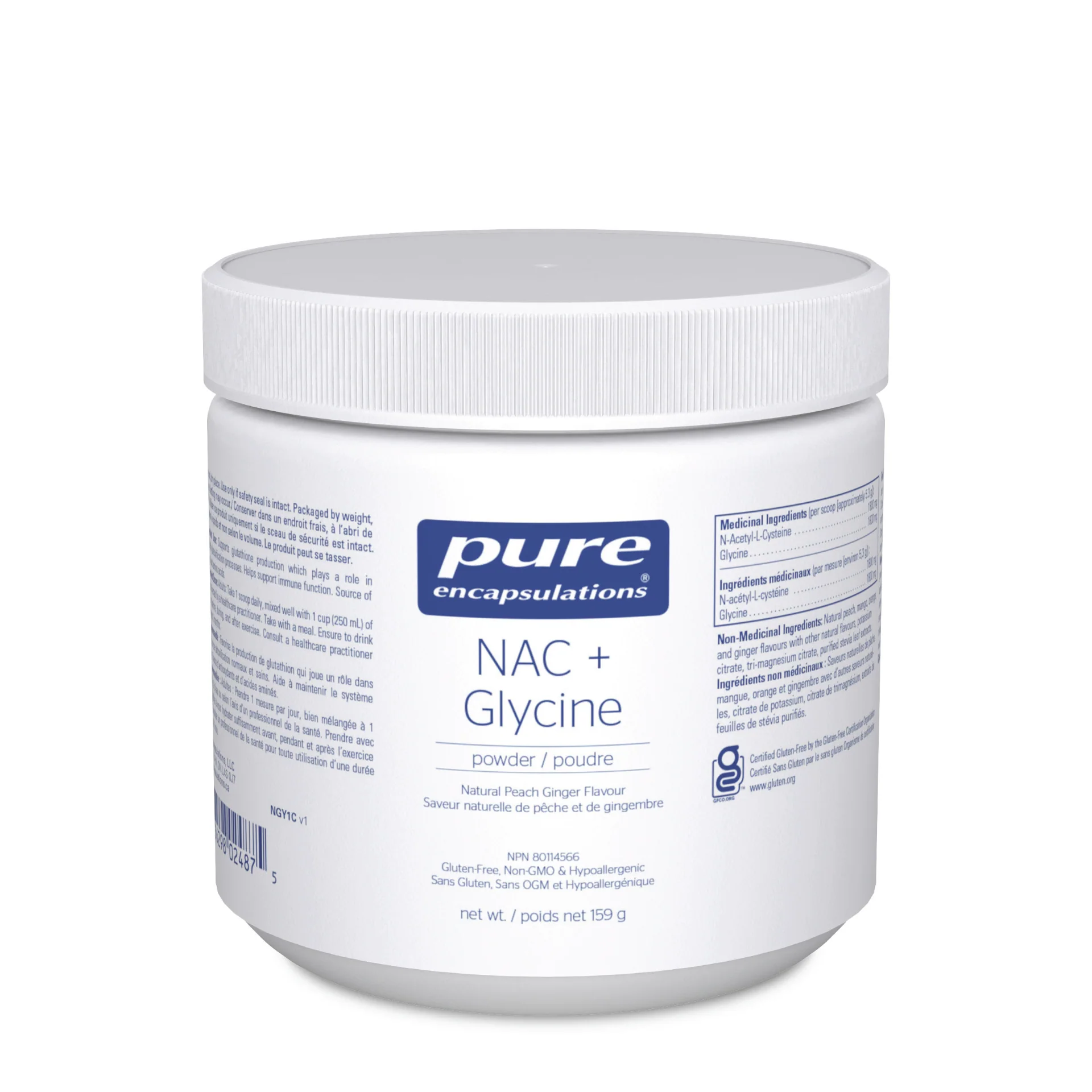Pure Encapsulations NAC + Glycine Powder 159g