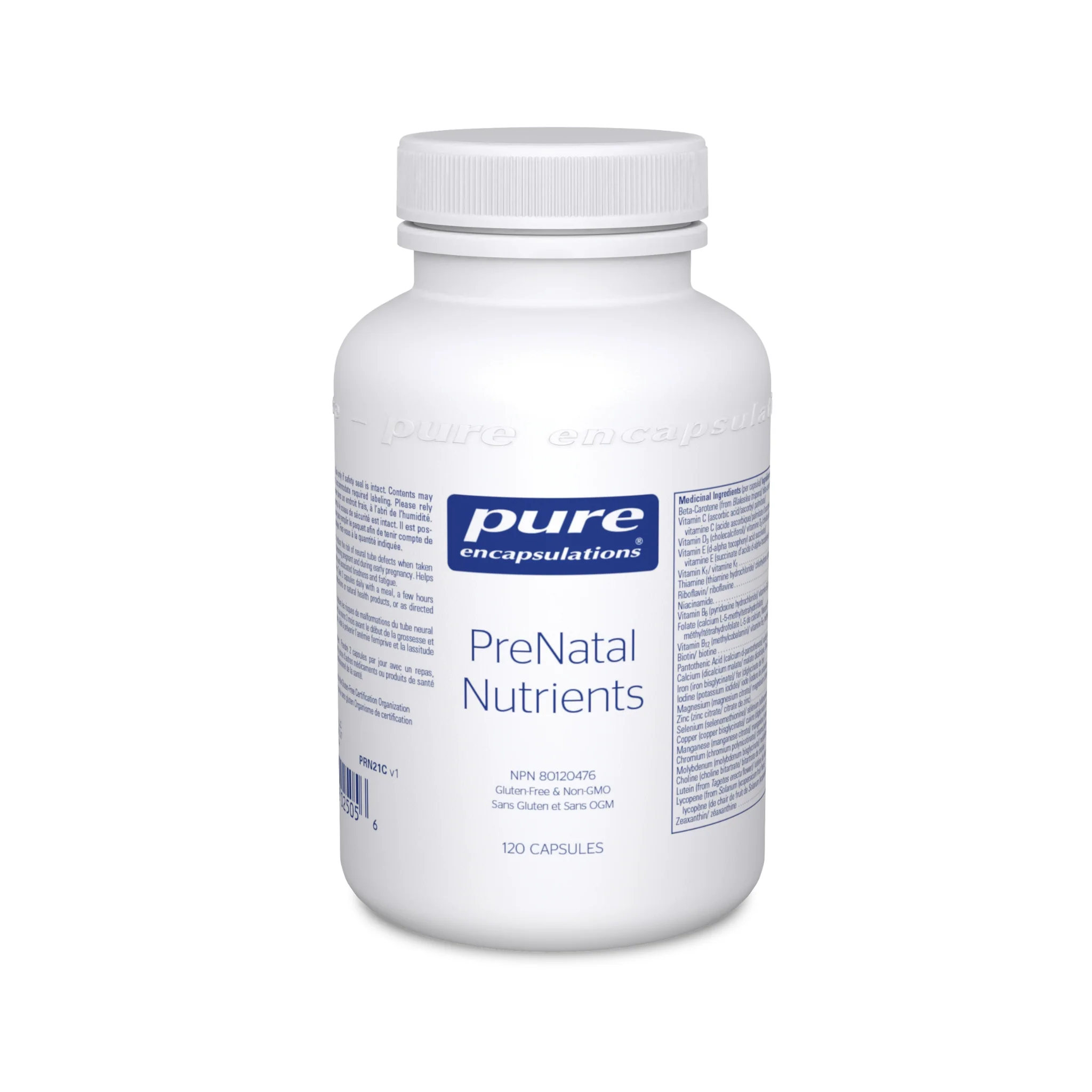 Pure Encapsulations PreNatal Nutrients 120 Caps