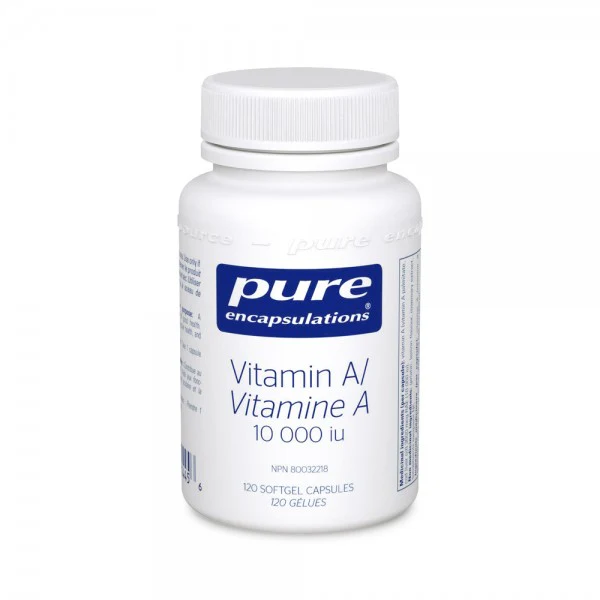 Pure Encapsulations Vitamin A 10000iu 120 Sgs