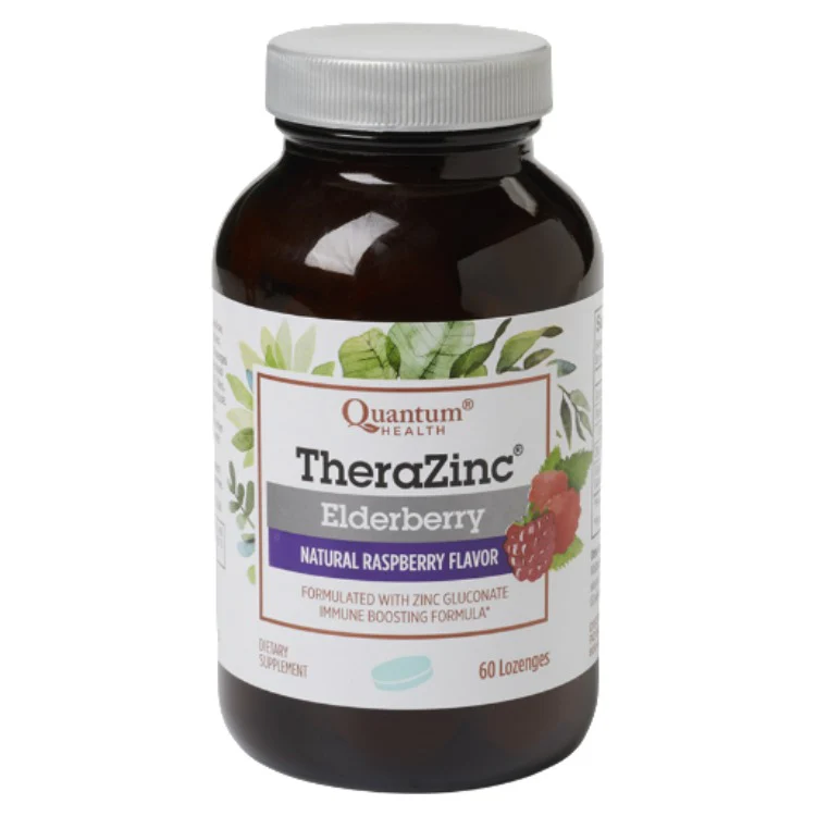 Quantum Therazinc Elderberry Raspberry 60lozs