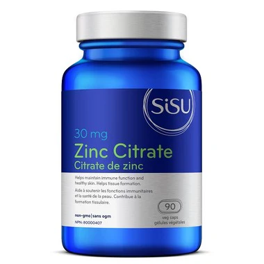 SISU Zinc Citrate 30mg 90 VCaps
